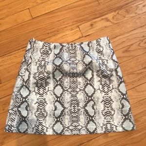 SHEIN snake skin mini skirt